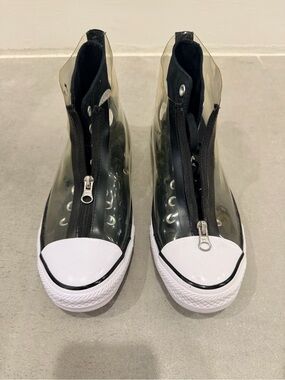 Converse Clear Black White High-Top Sneakers